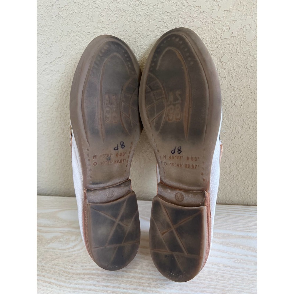 A.S.98 White Embroidered Loafers - Picture 9 of 10